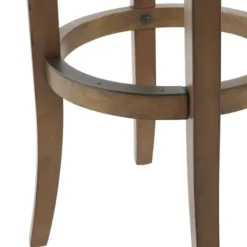 Bar Stools & Counter Height Stools-Kirkland's Home Natural Linen And Wood Bar Stool Tan