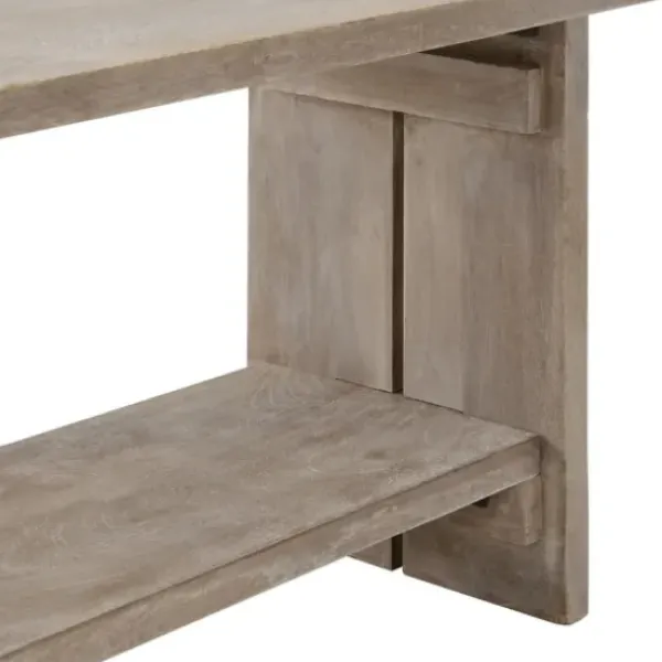 Entryway Furniture-Kirkland's Home Natural Mango Wood 2-Pc. Wall Hook And Bench Set
