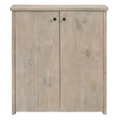Entryway Furniture-Kirkland's Home Natural Mango Wood Shoe Cubbie