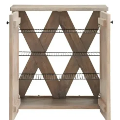 Entryway Furniture-Kirkland's Home Natural Mango Wood Shoe Cubbie