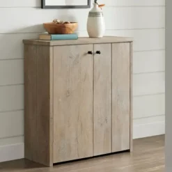 Entryway Furniture-Kirkland's Home Natural Mango Wood Shoe Cubbie
