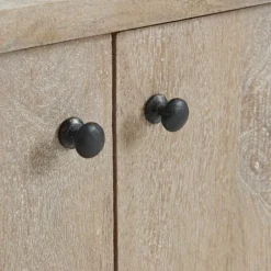 Entryway Furniture-Kirkland's Home Natural Mango Wood Shoe Cubbie
