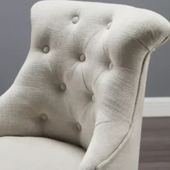 Office Furniture-Kirkland's Home Natural Miller Tufted Office Chair Tan