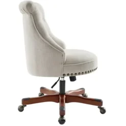 Office Furniture-Kirkland's Home Natural Miller Tufted Office Chair Tan