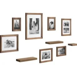 Gallery Wall Frames-Kirkland's Home Natural 10-Pc. Gallery Wall Frame And Shelf Set