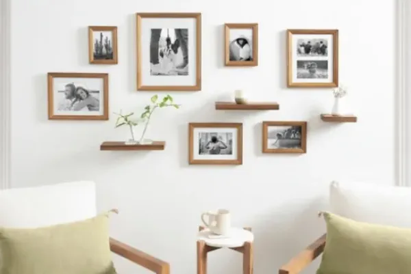 Gallery Wall Frames-Kirkland's Home Natural 10-Pc. Gallery Wall Frame And Shelf Set