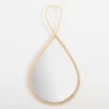 Decorative Mirrors-Kirkland's Home Natural Rattan Raindrop Wall Mirror