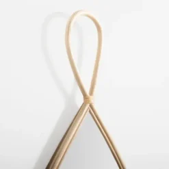 Decorative Mirrors-Kirkland's Home Natural Rattan Raindrop Wall Mirror