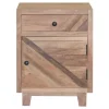 Nightstands-Kirkland's Home Natural Reclaimed Wood Diagonal Slats Nights D Tan