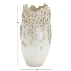 Vases-Kirkland's Home Natural Rimmed Onyx Urn Vase Black