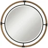 Decorative Mirrors-Kirkland's Home Natural Rope And Black Metal Round Wall Mirror