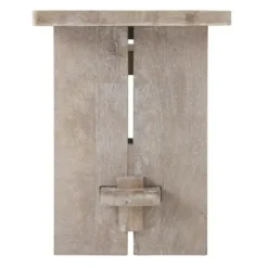 Benches & Ottomans-Kirkland's Home Natural Rustic Whitewashed Mango Wood Bench Tan