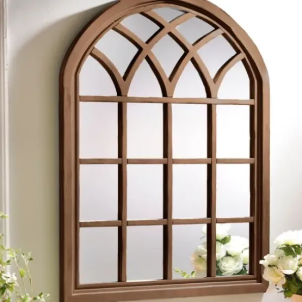 Decorative Mirrors-Kirkland's Home Natural Sadie Arch Mirror Brown