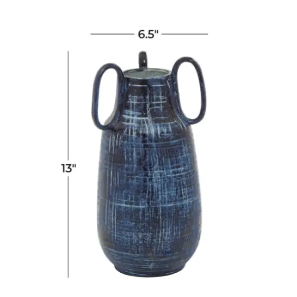 Vases-Kirkland's Home Natural Seagrass Tapered Coastal Vase, 27 In. Tan