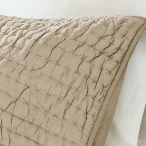 Bedspreads & Coverlets-Kirkland's Home Natural Serene Quilted 3-Pc. King Coverlet Set Tan