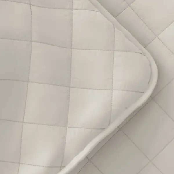 Quilts-Kirkland's Home Natural Stitched Diamond 3-Pc. Queen Quilt Set Ivory