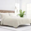 Quilts-Kirkland's Home Natural Stitched Floral 3-Pc. King Quilt Set Ivory
