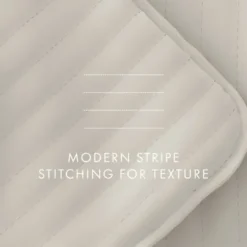 Quilts-Kirkland's Home Natural Stitched Stripes 3-Pc. King Quilt Set Tan/Ivory