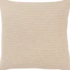 Pillows-Kirkland's Home Natural Subtle Striped Oversized Pillow Tan