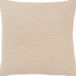 Pillows-Kirkland's Home Natural Subtle Striped Oversized Pillow Tan