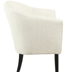 Accent Chairs-Kirkland's Home Natural Textured Barrel Accent Chair Ivory