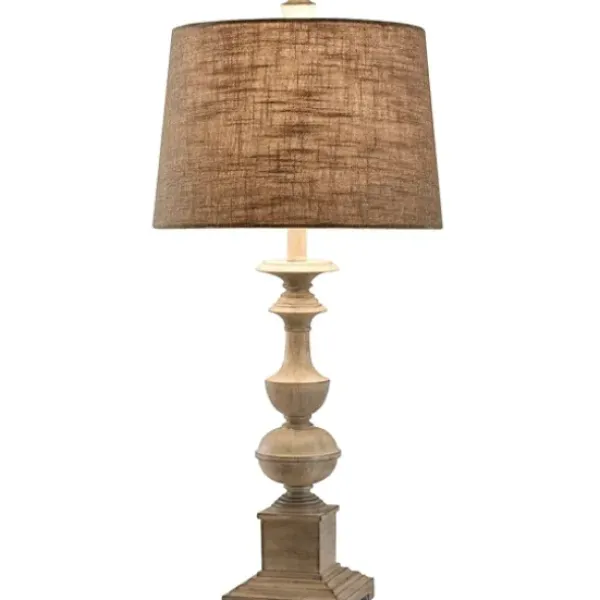Table Lamps-Kirkland's Home Natural Traditional Farmhouse Table Lamp Tan