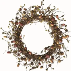 Wreaths-Kirkland's Home Natural Twig And Acorn Harvest Wreath Brown