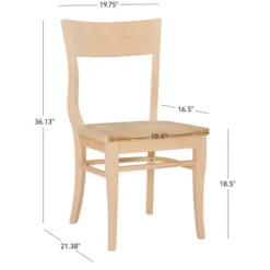 Dining Chairs-Kirkland's Home Natural Wave Frame Dining Chairs, Set Of 2 Tan