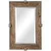 Decorative Mirrors-Kirkland's Home Natural Wood And Burnished Metal Mirror