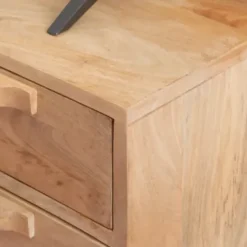 Tv Stands & Media Consoles-Kirkland's Home Natural Wood And Rat Tv S D Tan