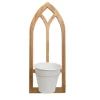 Wall Storage-Kirkland's Home Natural Wood Arch Frame Wall Planter