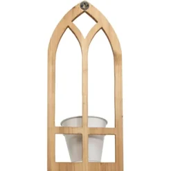 Wall Storage-Kirkland's Home Natural Wood Arch Frame Wall Planter