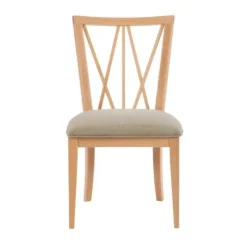 Dining Chairs-Kirkland's Home Natural Wood Architectural Dining Chairs, Set Of 2 Tan