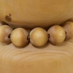 Candle Holders-Kirkland's Home Natural Wood Beaded Candle Holders, Set Of 2 Tan