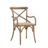 Accent Chairs-Kirkland's Home Natural Wood Cane Seat Accent Chair Tan