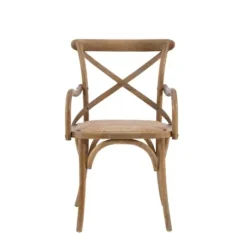 Accent Chairs-Kirkland's Home Natural Wood Cane Seat Accent Chair Tan