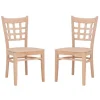 Dining Chairs-Kirkland's Home Natural Wood Curved Back Dining Chairs, Set Of 2 Tan