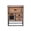 Nightstands-Kirkland's Home Natural Wood 3-Drawer Nights D With Cabinet Tan