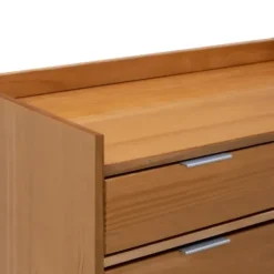 Dressers & Chests-Kirkland's Home Natural Wood 6-Drawer Simple Dresser Tan