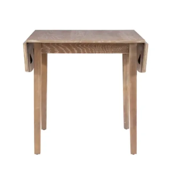 Dining Tables-Kirkland's Home Natural Wood Drop Leaf Dining Table Tan