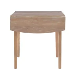 Dining Tables-Kirkland's Home Natural Wood Drop Leaf Dining Table Tan