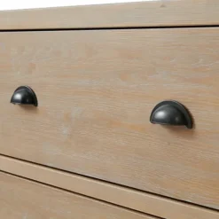 Dressers & Chests-Kirkland's Home Natural Wood Grain 6-Drawer Dresser Tan