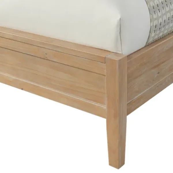 Beds & Headboards-Kirkland's Home Natural Wood Grain Panel Queen Bed Tan