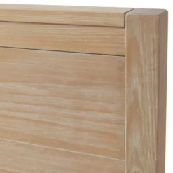 Beds & Headboards-Kirkland's Home Natural Wood Grain Panel Queen Bed Tan