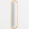 Decorative Mirrors-Kirkland's Home Natural Wood Oval Scrollwork Wall Mirror