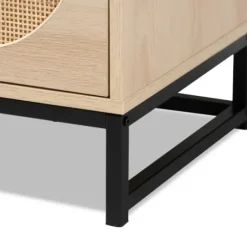 Nightstands-Kirkland's Home Natural Wood Rat Cut Out Nights D Tan
