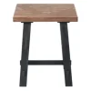 Accent & End Tables-Kirkland's Home Natural Wood Sawhorse Accent Table Tan/Black