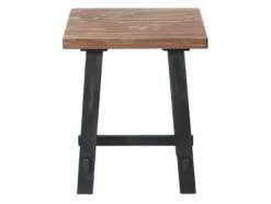 Accent & End Tables-Kirkland's Home Natural Wood Sawhorse Accent Table Tan/Black