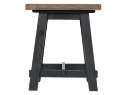 Accent & End Tables-Kirkland's Home Natural Wood Sawhorse Accent Table Tan/Black
