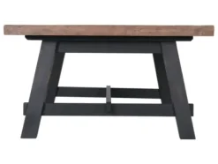 Coffee Tables-Kirkland's Home Natural Wood Sawhorse Coffee Table, 48X32 In. Tan